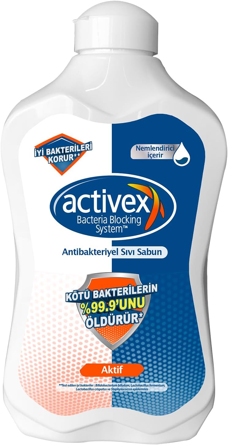 ACTIVEX Sıvı Sabun, Aktif, 1.5 Litre