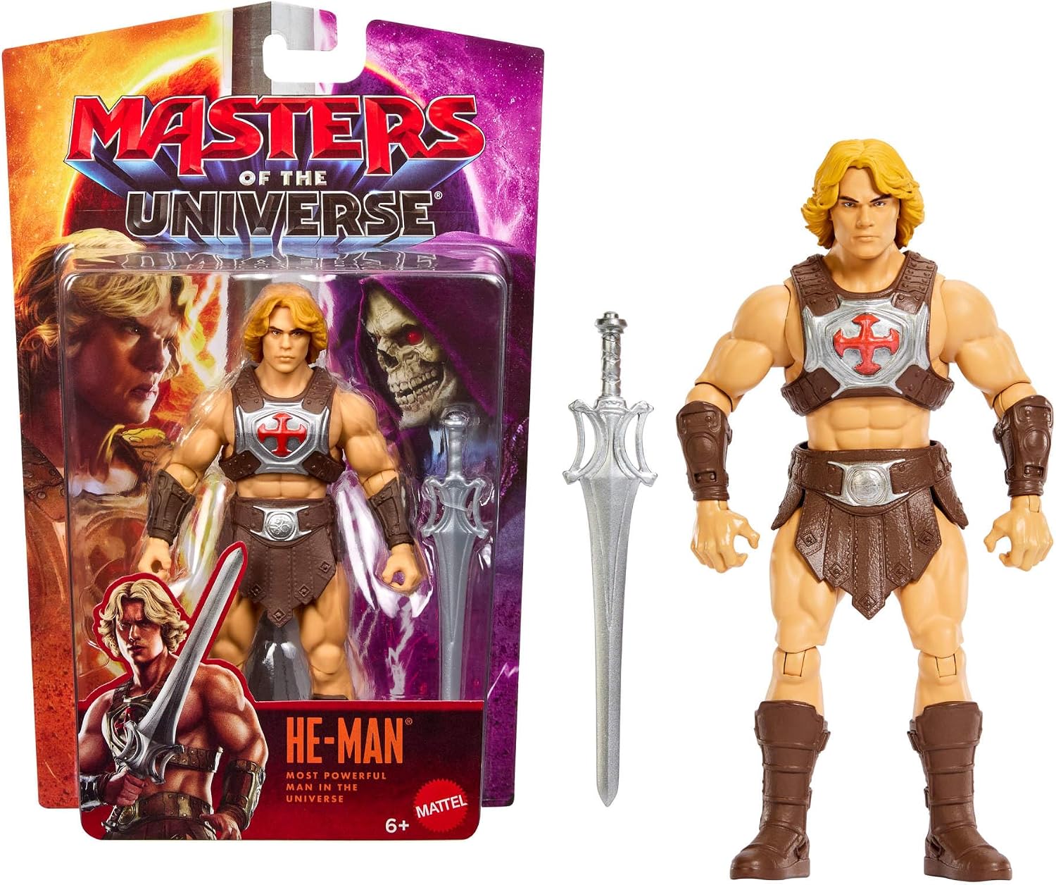 Masters of the Universe filminden uyarlanan 14 cm'lik Masters of the Universe He-Man Aksiyon Figürü, 14 bükülebilen eklem noktası ve güç kılıcı aksesuarı, JKH89
