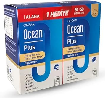 Ocean Plus 1200 Mg Omega3 Balık Yağı 100 Kapsül