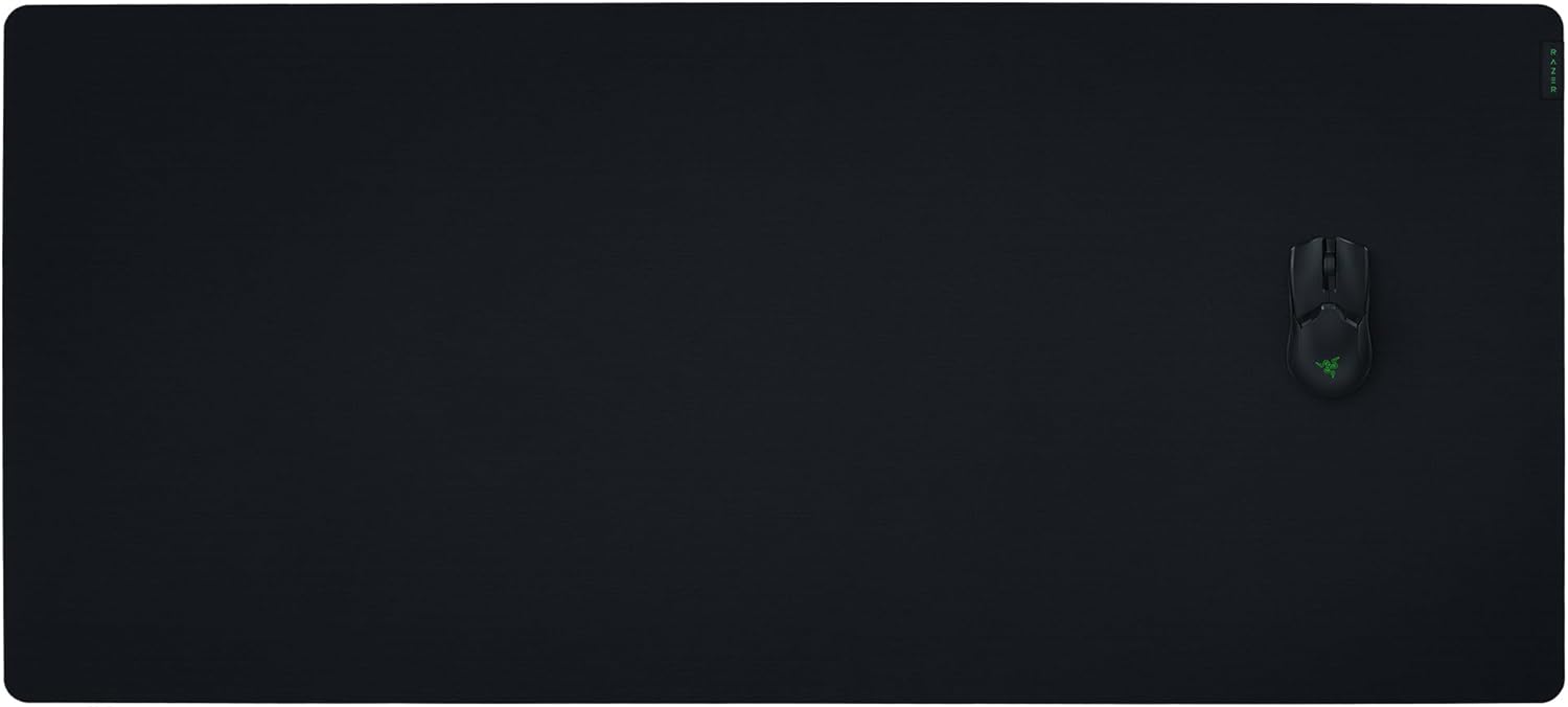 Razer Gigantus V2 3XL - Hızlı oyun stilleri ve optimum kontrol için yumuşak oyun mousepad, 1.200 x 550 x 4 mm, dokulu mikro kumaş, kaymaz kauçuk - siyah