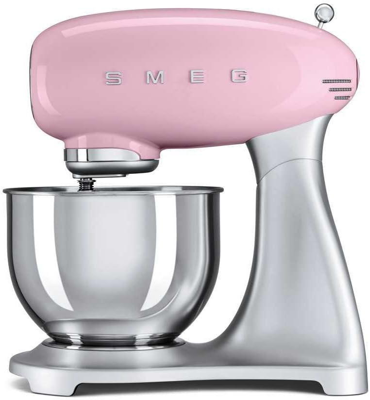 Smeg Elektrikli çok fonksiyonlu mutfak robotu SMF01PKEU, 800, alüminyum, pastel pembe