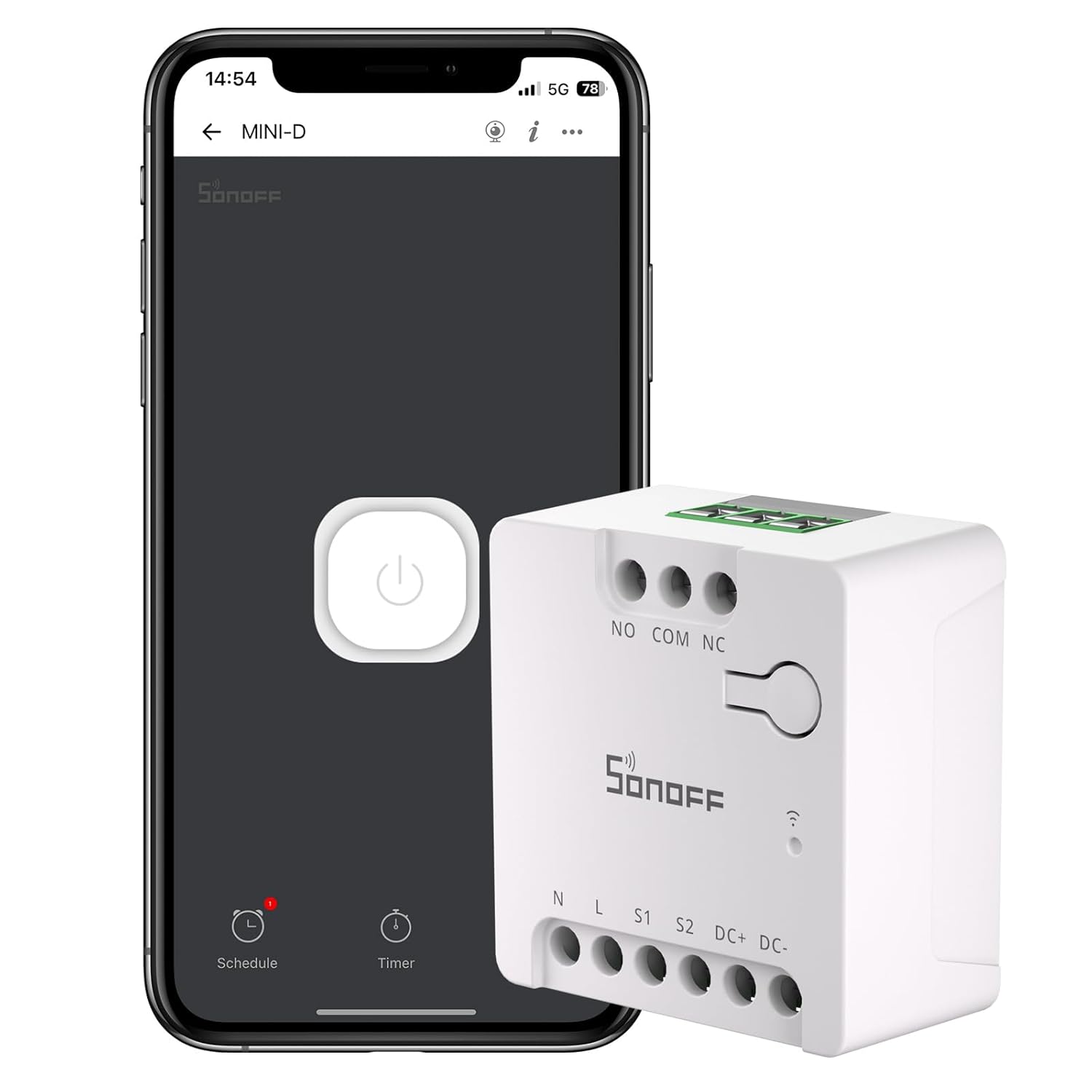 SONOFF Mini-D Matter Kuru Kontak Akıllı Röle | MINI-D